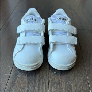 Adidas Kids White Velcro Sneakers